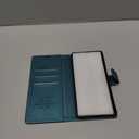 FLIPALM Wallet Case for Samsung Galaxy S25 Ultra, RFID Blocking Credit Card Holder, PU Leather Folio Flip Kickstand Protective Shockproof Cover for Galaxy S25 Ultra (Blue-Green)