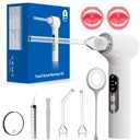 Upgraded Electronic Tonsil Stone Remover10 in 1 Tonsil Stone Removal KitTonsil Stone Vacuum with Built-in Blue LightEasy to Use, Fight Bad Breath, Instant Suction (White)