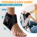 2-Pack Ankle Heating Pad, Cordless Ankle Massager with Heat, Heated Wraps for Foot & Ankle, 3 Heat & Vibration Settings, Auto Shut-Off, Gifts for Women Men