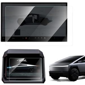 ThinSGO Screen Protectors for Tesla Cybertruck 2024 Clear HD, Tesla Dashboard Touchscreen Infotainment Display Cover 9H PET Ultra Tough, Front & Back (Clear)