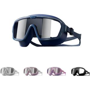 Zsling Swim Goggles Safety Glasses Wide View Swimming Goggles Anti-fog for Men Women Adults Youth Anti Fog No Leak (Clear Lens Blue)