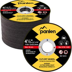 Pack of 50 Cut Off Wheels 4 1/2 inch Thin Metal & Stainless Steel Cutting Wheel, Professional Fast Cutting Disc for Angle Grinder Pack of 50 Cut Off Wheels 4 1/2 inch Thin Metal & Stainless Steel Cutting Wheel, Professional Fast Cutting Disc for Angle Grinder