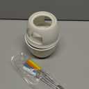 Tebery Fondue Set with 4 Color Forks, Premium Tea Light Porcelain Melting Pot for Cheese, Chocolate and Tapas - White