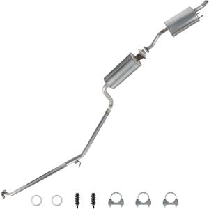 Intermediate Pipe, Resonator & Muffler Exhaust System Kit Compatible for Honda Civic 2012-2015 1.8L, 54882, 54903, 55659
