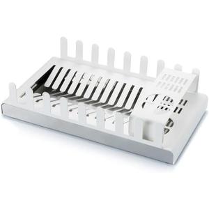 DON HIERRO - Dish Drying Rack for kitchen counter, Steel, White. DROP
