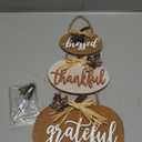 Fall Decorations for Home Thanksgiving Sign Blessed Thankful Grateful Autumn Home Decor Wooden Farmhouse Thanksgiving Decoration Indoor Harvest Signs