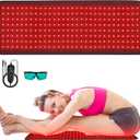 Red Light Therapy Pad Wearable 660nm & 850nm Infrared Light Therapy Mat Devices 31.5" x 11.8" Large Wrap Belt for Body Back Shoulders Waist Joint Muscle Pain Relief, 2X-Large
