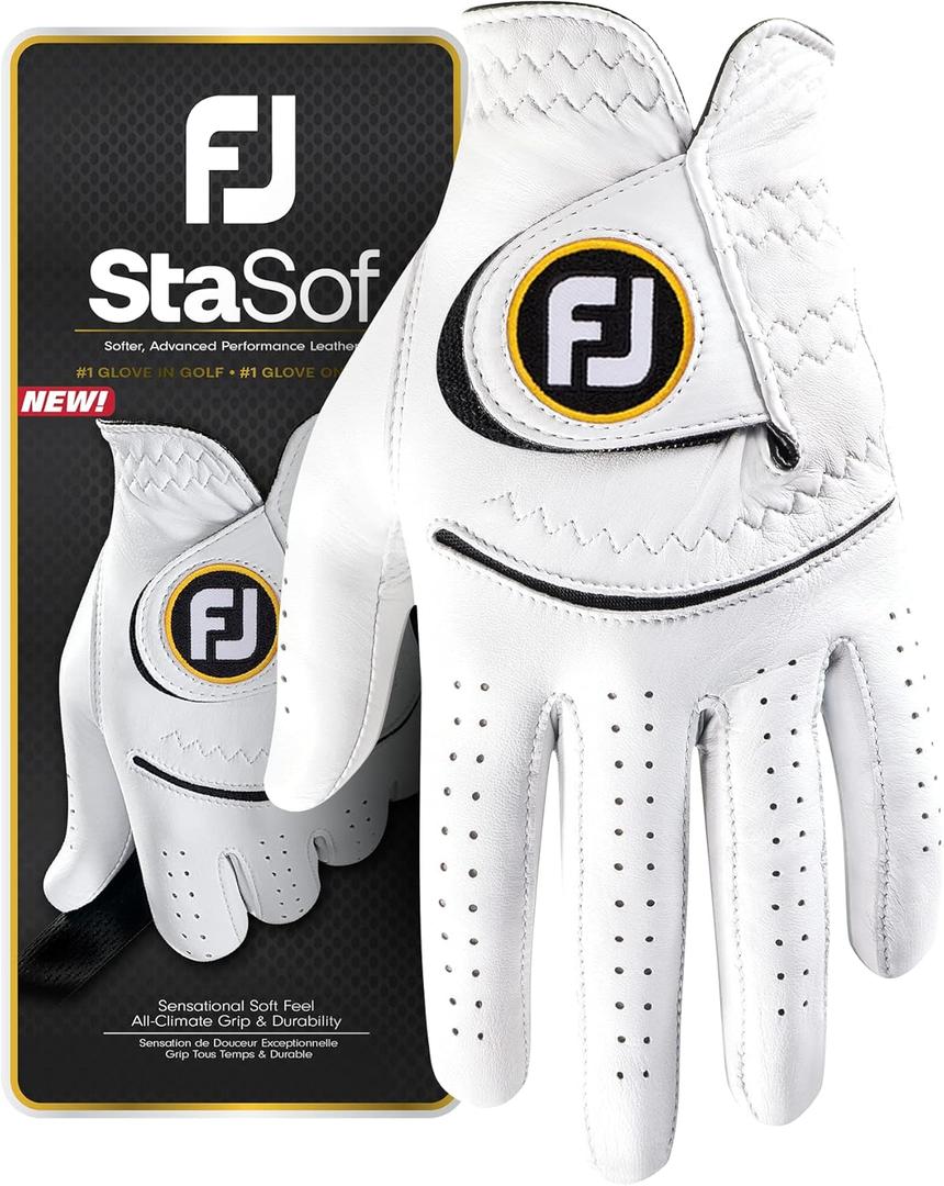 FootJoy Golf MLH StaSof Glove (Medium-Large, White)