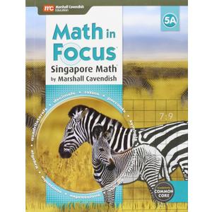 Student Edition, Book A Grade 5 2015 (Math in Focus: Singapore Math)