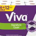 Viva Signature Cloth Towels, (6 Double Rolls), 94 1-Ply Sheets per Roll