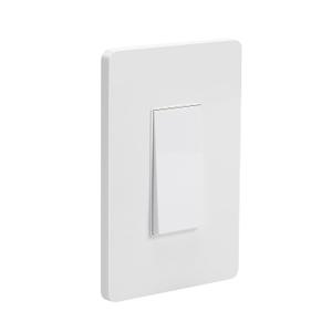 Smart Light Switch, No Neutral Wire Required, Alexa & Google Home Compatible, Wall Mount, Single Button, White (zigbee_SL01_WT), 1 Pack