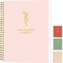 Simple Daily Planner Undated & To Do List Notebook: With Hourly Schedule - 6.5x9.25" Blush Pink - Aesthetic Spiral Note book for Work and Life Tasks - Day & Hour Agenda, Organizer Notepad Journal