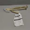 AmazerBath Spring Tension Shower Curtain Rod, 31-46.5 Inches Heavy Duty Shower Curtain Rod Rust Proof Bathroom Curtain Rod, Adjustable Shower Curtain Rod No Drill Easy Segmented Installation, Gold