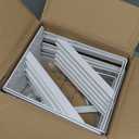 20 Pack L10 x H 8" White Heavy Duty Shelf Brackets with Screws Metal Shelf Brackets Shelf Support Angle Brackets for Shelves L Brackets Heavy Duty Floating Shelf
