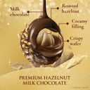 Ferrero Rocher Gourmet Hazelnut Milk Chocolate Gift Box, 16 Individually Wrapped Chocolates, 7 oz