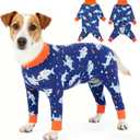 Dog Recovery Suit After Surgery Female Male, Dog Neuter Shirt Cone Alternatives Prevent Licking Surgical Onesies (Blue Shark, XL)