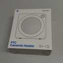 Gaiatop Mini Space Heater, Lightweight PTC Ceramic Fast Heating 500W Energy Efficient for Indoor Use, Overheating & 45 Tip-Over Protection, Portable Desk Electric Heaters for Office Home Black