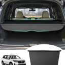 Powerty Retractable Cargo Cover for 2019-2025 Honda Passport, Canvas Texture Trunk Cover Privacy Screen Rear Security Shade for Passport Accessories