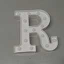 Pooqla LED Marquee Letter Lights Sign, Light Up Alphabet Letter for Home Party Wedding Decoration R
