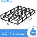 ROIL 7 Inch Full Size Box Spring, Heavy Duty Metal Bed Base Mattress Foundation with Fabric Cover, 3500lbs Max Weight Capacity, Easy Assembly, Noise Free, Non-Slip