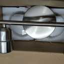 Bathroom Light Fixtures, 2-Light Brushed Nickel Vanity Lights, Modern Bathroom Lighting Fixtures Over Mirror with Clear Glass Shade, Wall Sconce Lighting for Bedroom Living Room