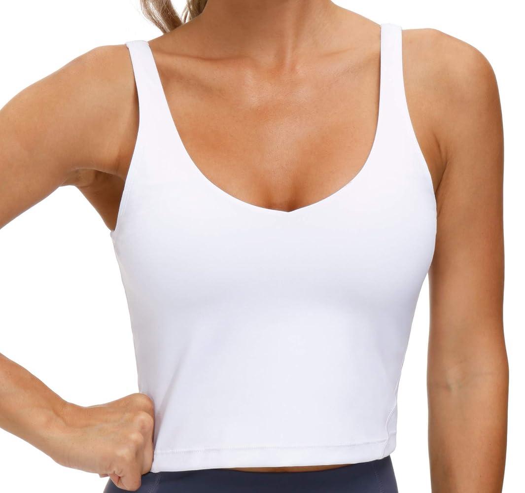 THE GYM PEOPLE Womens' Sports Bra Longline Wirefree Padded with Medium Support
Size M
