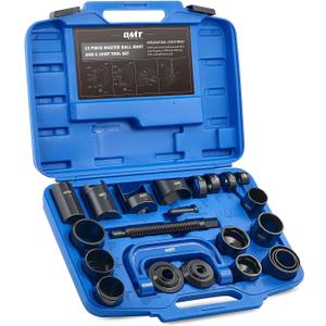 Orion Motor Tech Master Ball Joint Press Kit, 23pc Ball Joint Press & U Joint Removal Kit with Sockets and Universal Adapters, Heavy Duty Ball Joint Tool Set