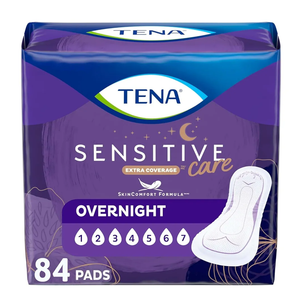 Tena Intimates Incontinence Pads / Bladder Control Pads For Women, Overnight Absorbency With Lie Down Protection, 3 Pack of 28