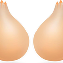 Sticky Bra Push Up 2 Pairs,Adhesive Bras Invisible Strapless Backless Bras for Women XL(Fit Cup C/D)