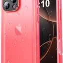 SPORTLINK Waterproof Case for iPhone 16 Pro Max, Shockproof Dustproof Built-in Screen Protector, Full Body Sealed Heavy Duty Protective Cover for iPhone 16 Pro Max 6.9" Pink