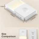 GOODEA Rechargeable Motion Sensor Night Lights for Stairs, Magnetic Stair Lights Indoor, Warm Dimmable Night Light for Hallway,Bathroom,Bedroom,Closet(8Pack)
