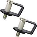 Pack of 2 Door Striker Bolts Set Includes Bushing Compatible with 1980-1997 Ford / 1987-89 Lincoln / 1981-90 Mercury Door Latch Lock Striker Bolts Replace E9AZ5422008A / 38448 (Gray)