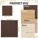 3 x Gersoniel 100 Pcs Baby Shower Cocktail Napkins Brown, Disposable Square Dessert Napkins, Folded 5x5 Inch Cocktail Tissue Paper for Baby Shower Birthday Party Supplies