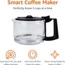 Amazon Basics 5 Cup Drip Coffee Maker with Glass Coffee Pot (0.8 Qt), Auto Shut-off, Auto Pause, Removable Filter Basket, Matte Black