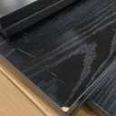 Henn&Hart 64'' Wooden Rectangular Console Table Entryway Table, Sofa Table with Wooden Shelves for Entryway, Living Room, Couch, Hallway, or Office, Black Grain.