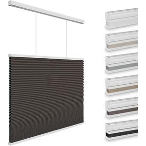 Changshade Blackout Top Down Bottom Up Cellular Shades, Cordless Honeycomb Blinds for Bedroom, Nursery & Bathroom, Total Privacy,Taupe,52" W 72" H