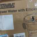 CrestWave 1 HP Above Ground Pool Pump, 5300GPH High Flow Self-Priming Pump, 115V Single Speed, Quiet Energy Efficient w/Large Strainer Basket 1.5", 1.25"-1.5" Adaptors, Fits Pools Spas Irrigation