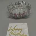 Gold Crown for Women, Crystal Queen Tiaras Headband Wedding Bridal Hair Accessories, Birthday Party Prom Cake Topper