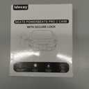 [Upgrade Secure Lock] for Beats Powerbeats Pro 2 Case Cover, LDSXAY Carbon Fiber Shockproof Protective Cover for Powerbeats Pro 2 2025 with Cleaner Kit & Carabiner (Orange)