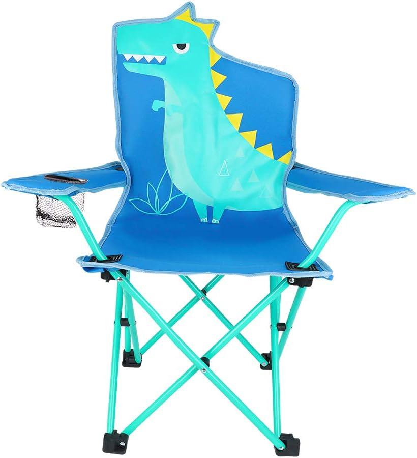KABOER Kids Outdoor Folding Lawn and Camping Chair with Cup Holder and Carrying Bag, Children's Camping Chairs, 13d X 13w X 29h Inch