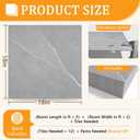 DEXDE Peel and Stick Floor Tile 18x18 Marble Vinyl Flooring Waterproof 30PC | Floor Tiles Peel and Stick Waterproof, Self Adhesive Floor Tiles, Sticky Floor Tiles Bathroom Floor Tiles 1.5FTx1.5FT Gray