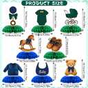 8 Pcs Tartan Plaid Style Bear Baby Shower Decorations Green Blue Bear Baby Shower Honeycomb Centerpieces 3D Table Decorations for Gender Reveal Birthday Party Supplies Table Centerpieces