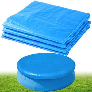 8FT Round Inflatable Above Ground Pool Cover, Round Pool Cover with Drawstring Design for Easy Installation,Solar Covers for Outdoor Inflatable Swimming Pools,Prevent Leaves, Debris and Dust