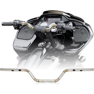 1" Drag Bar 5 Inch Rise Club Style Handlebar for Harley 2023-later CVO Road Glide FLTRXSE, 2024-later Road Glide Custom FLTRX and 2024-later ABS Enabled Road Glide Models
