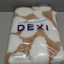 DEXI Bathroom Rugs Non Slip, 16x24 Washable Microfiber Bath Mat Quick Dry, Absorbent Ultra Soft Leaf Plant Bathmat for Shower Floor Tub Sink, Brown