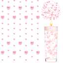 Tondiamo 24 Pcs Artificial Pearl String for Floating Candle Faux Pearls Beads String Garland Centerpiece Decoration for Vases Filler Wedding Spring Holiday Party Decor(Pink)