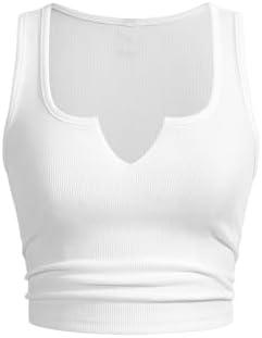 SOLY HUX Women's V Neck Crop Tops Basic Trendy Notched Sleeveless Slim Fit Summer Y2k Sexy Crop Tank Top.S SOLY HUX Women's V Neck Crop Tops Basic Trendy Notched Sleeveless Slim Fit Summer Y2k Sexy Crop Tank Top.S