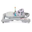 Dream On Me Mia Foldable Baby Walker in Grey, Foldable Walker with Adjustable Heights, Removable, Machine Washable High-Back Padded Seat, Suitable for 6-12 Months