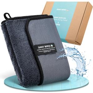 Shiny Wipes XL Drying Towel, The Original, Ultra Absorbent Twisted-Loop Design, Streak-Free Drying Towel, Shiny Wipes Shower Cleaning Cloths (1 Towel)