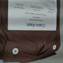 Calvin Klein - Queen Bed Sheets, Relaxed Garment Washed Cotton Percale Bedding Set with Matching Pillowcases, Deep Pockets, Oeko-TEX Certified (Washed Percale Earth Brown, Queen)